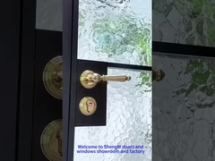 Porta in vetro di legno