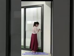 Finestre robuste a pressione laterale + porte scorrevoli con zanzariera