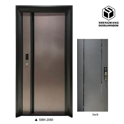 Porta principale in alluminio spessore di foglia 90 mm porta d'ingresso sinistra della villa
