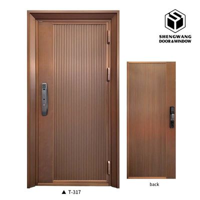 ODM Swing Aluminium Pedestrian Garden Gates Copper Imitazione Superficie Finitura Metal Gate Outdoor