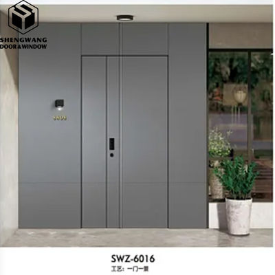 Porta d'ingresso in acciaio inossidabile sicura Chiusura elettronica Porte di sicurezza in acciaio esterno