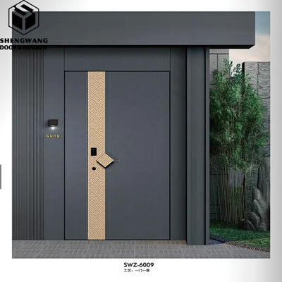 Dormitorio grigio Porta d'ingresso in alluminio Residenziale Porte d'ingresso in alluminio per case
