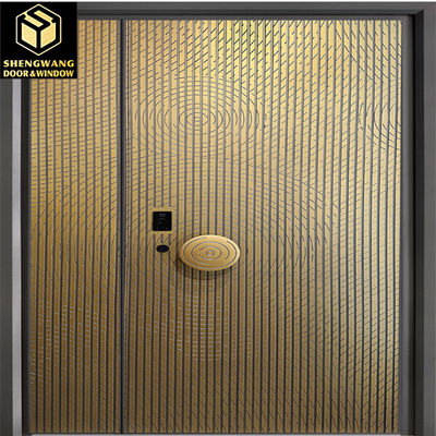 5mm resistente agli graffi di alluminio rivestito porte esterne aula porte anteriori in alluminio contemporaneo