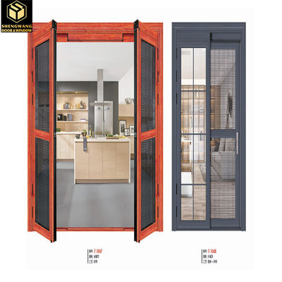 Porte in vetro a scorrere in alluminio impermeabile 4 mm 6 mm Porte a scorrere in alluminio