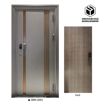 Dimensioni massime 4 x 8 Sapele con porta della stanza in alluminio ignifugo personalizzato