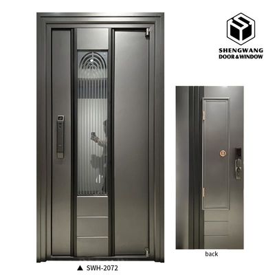 Porta di giardino in alluminio a dondolo Sistema di blocco multipunto sicuro Porte laterali in alluminio