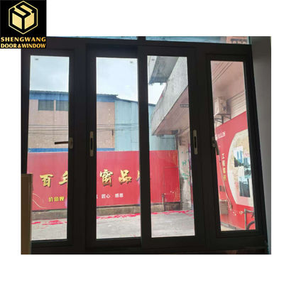 Villa Push Pull Curtain Window Window trasparente in alluminio