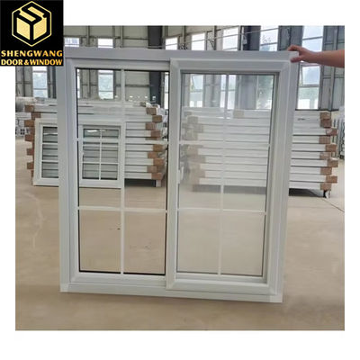 Villa Push Pull Curtain Window Window trasparente in alluminio
