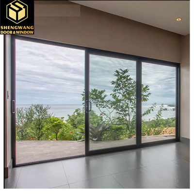 Villa Push Pull Curtain Wall Window Finestra trasparente in alluminio con telaio scorrevole