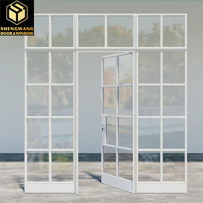 Villa Push Pull Curtain Window Window trasparente in alluminio