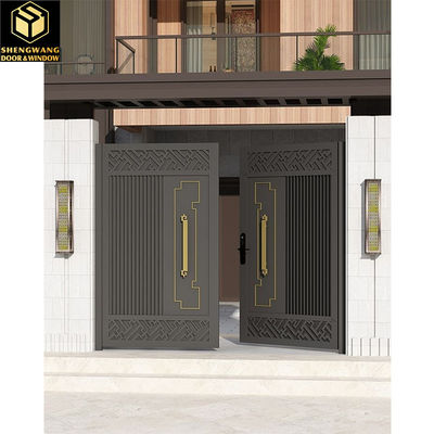 Estetica moderna con linee visive sottili Porta giardino in rame per collegare i giardini