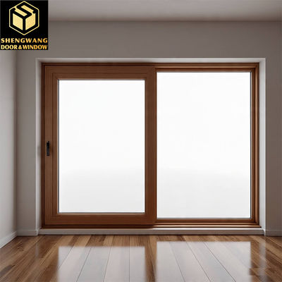 Villa Push Pull Curtain Window Window trasparente in alluminio