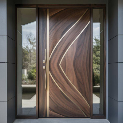 Dormitorio residenziale Porta giardino in rame per porta da letto estetica in alluminio