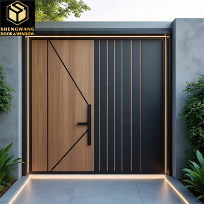 Swing Sinistra grigio Case in acciaio inossidabile Porta oscillante porta della casa si apre verso l' esterno impermeabile
