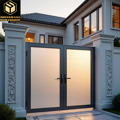 Porte scorrevoli in alluminio senza telaio Porte scorrevoli residenziali camere da letto Porte interne in vetro