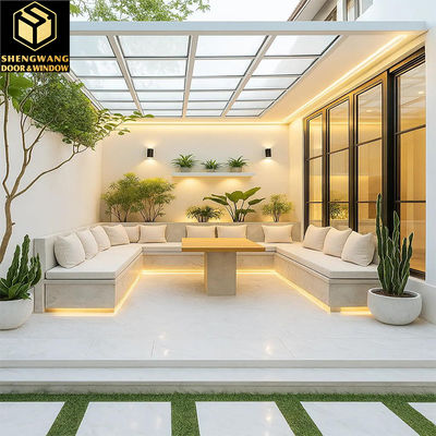 Porte scorrevoli in alluminio senza telaio Porte scorrevoli residenziali camere da letto Porte interne in vetro