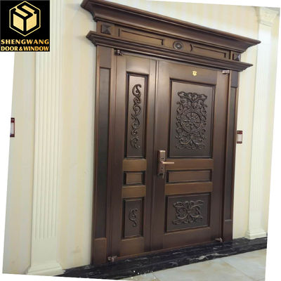 ODM Swing Aluminium Pedestrian Garden Gates Copper Imitazione Superficie Finitura Metal Gate Outdoor